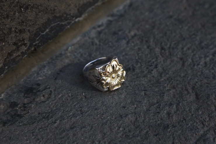 Japan / 18K Rose L Square Ring