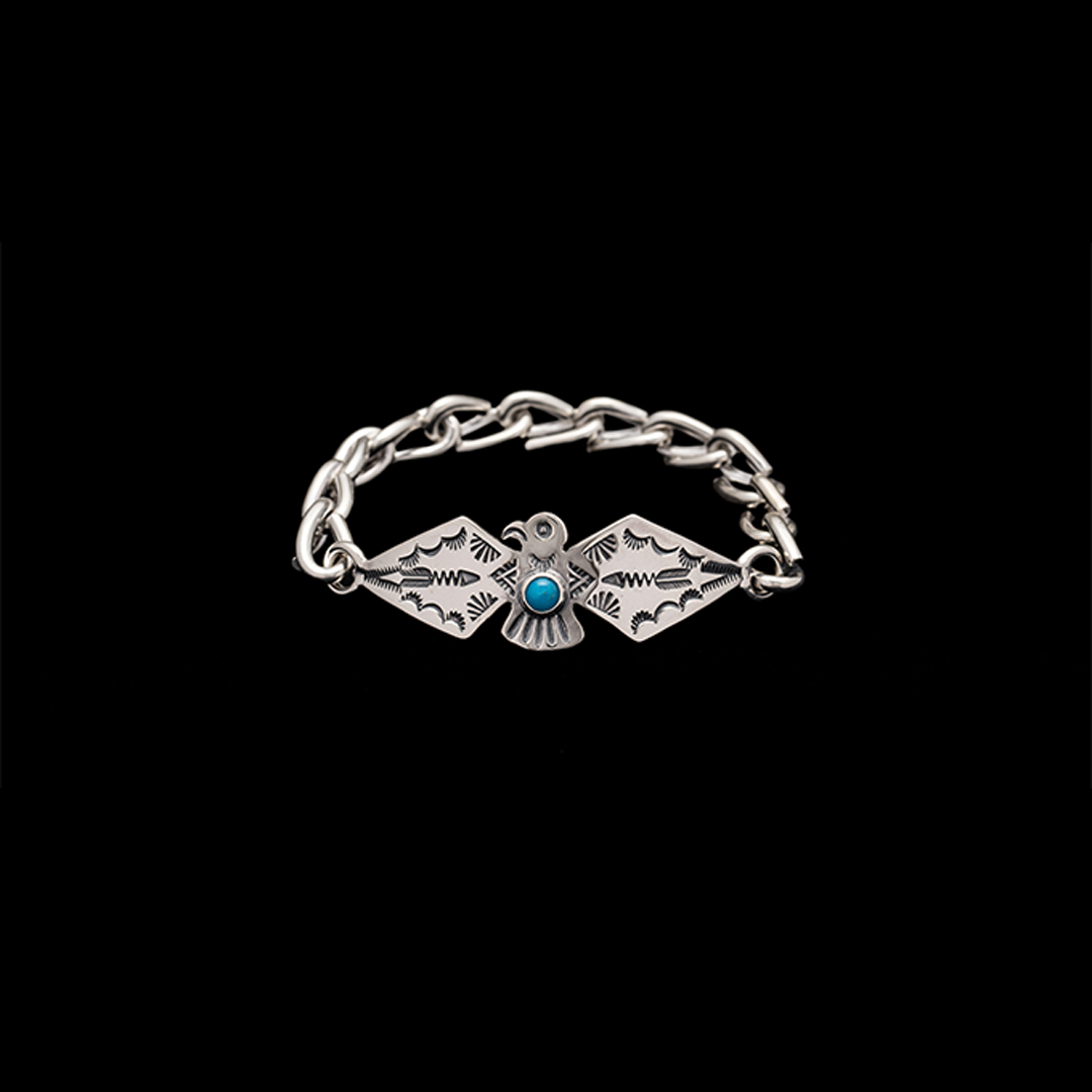 THUNDERBIRD COUNTRY CHAIN BRACELET (TURQUOISE)