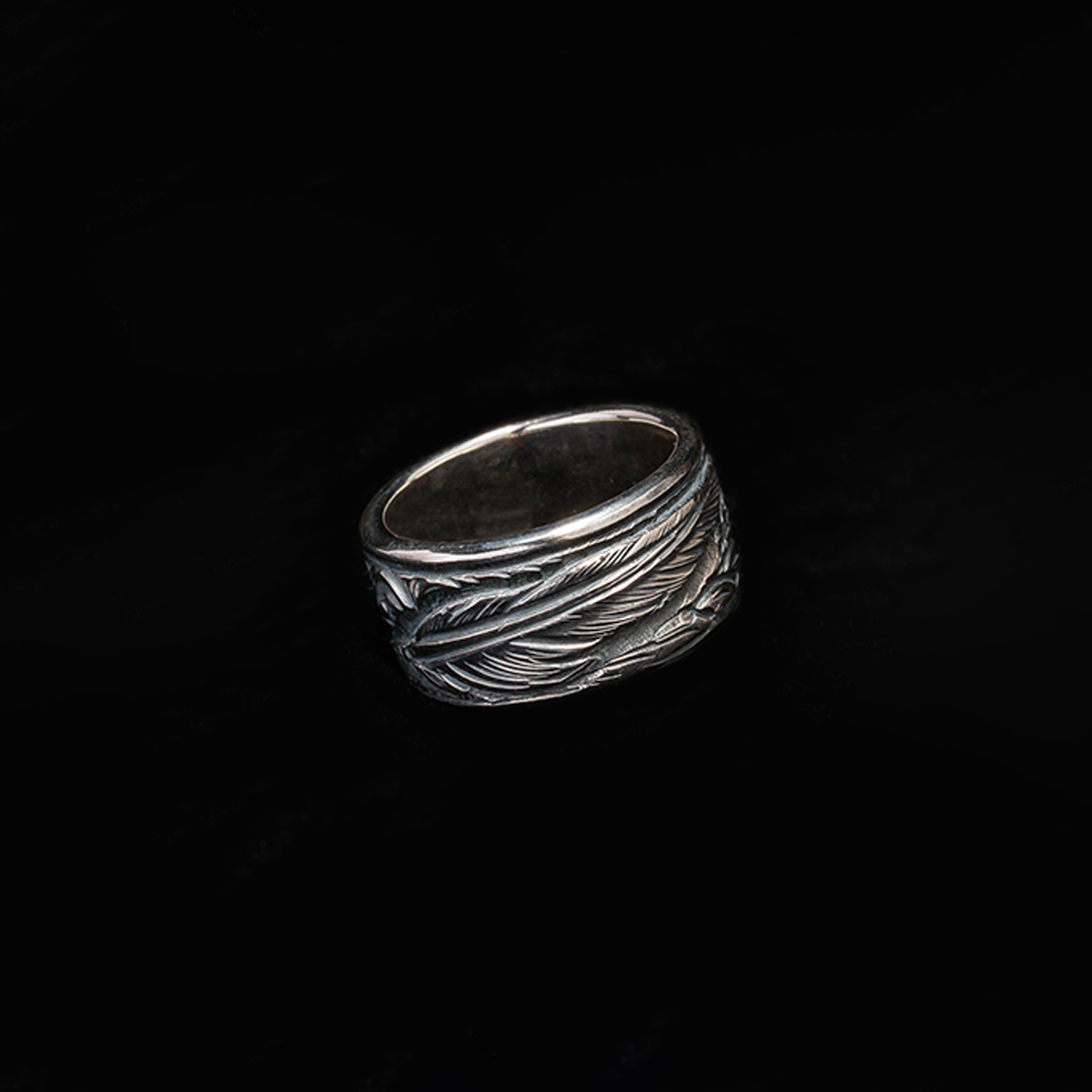 KAZEKIRI FEATHER & KARAKUSA RING