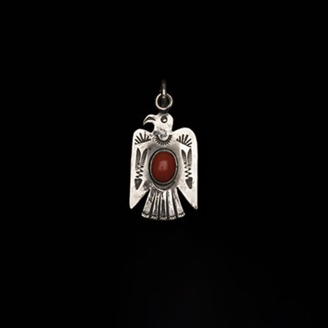 THUNDERBIRD PENDANT (ARROW, CORAL)