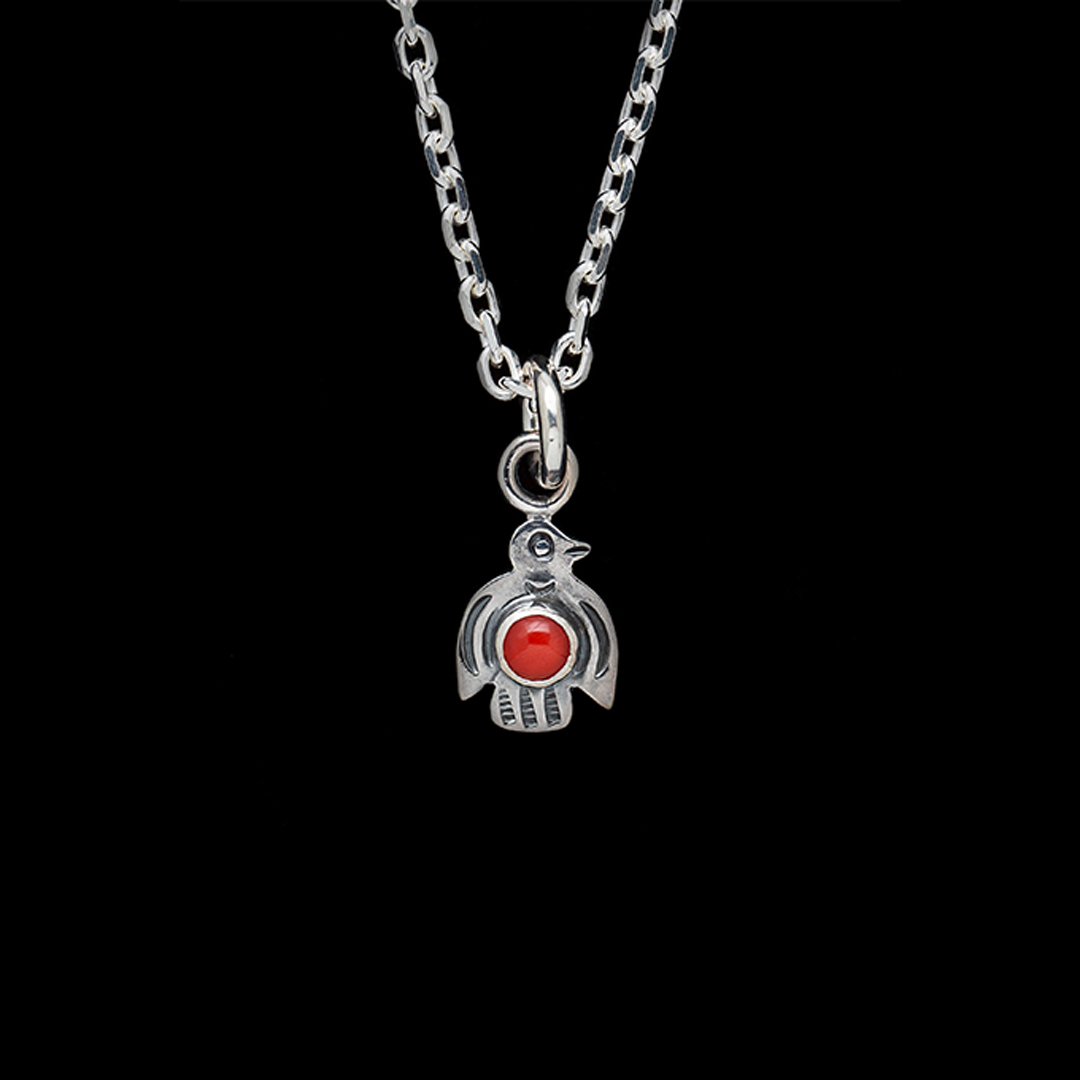 BABY THUNDERBIRD PENDANT (CORAL)