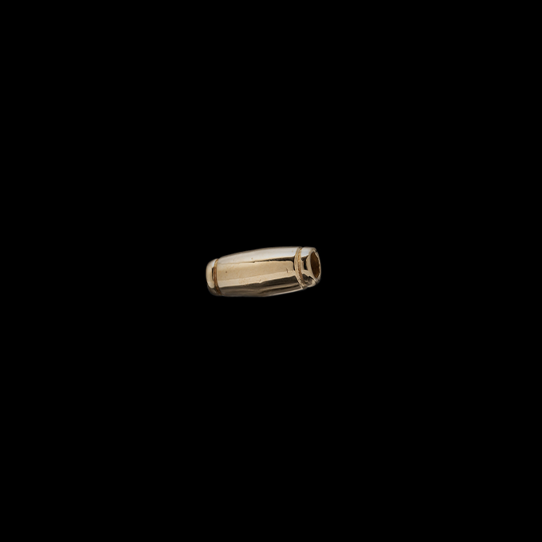 18K GOLD PIPE BEAD