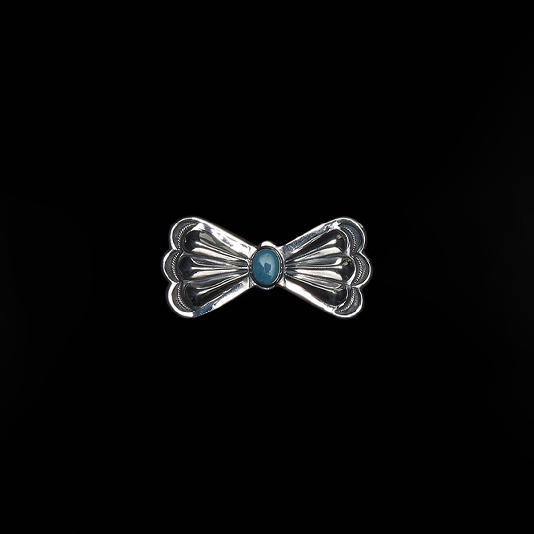 BUTTERFLY PIN (6 TEARDROPS, TURQUOISE)