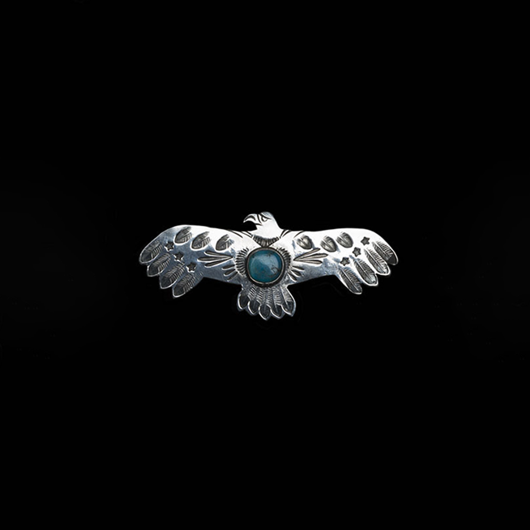 FLYING EAGLE PIN (TURQUOISE)