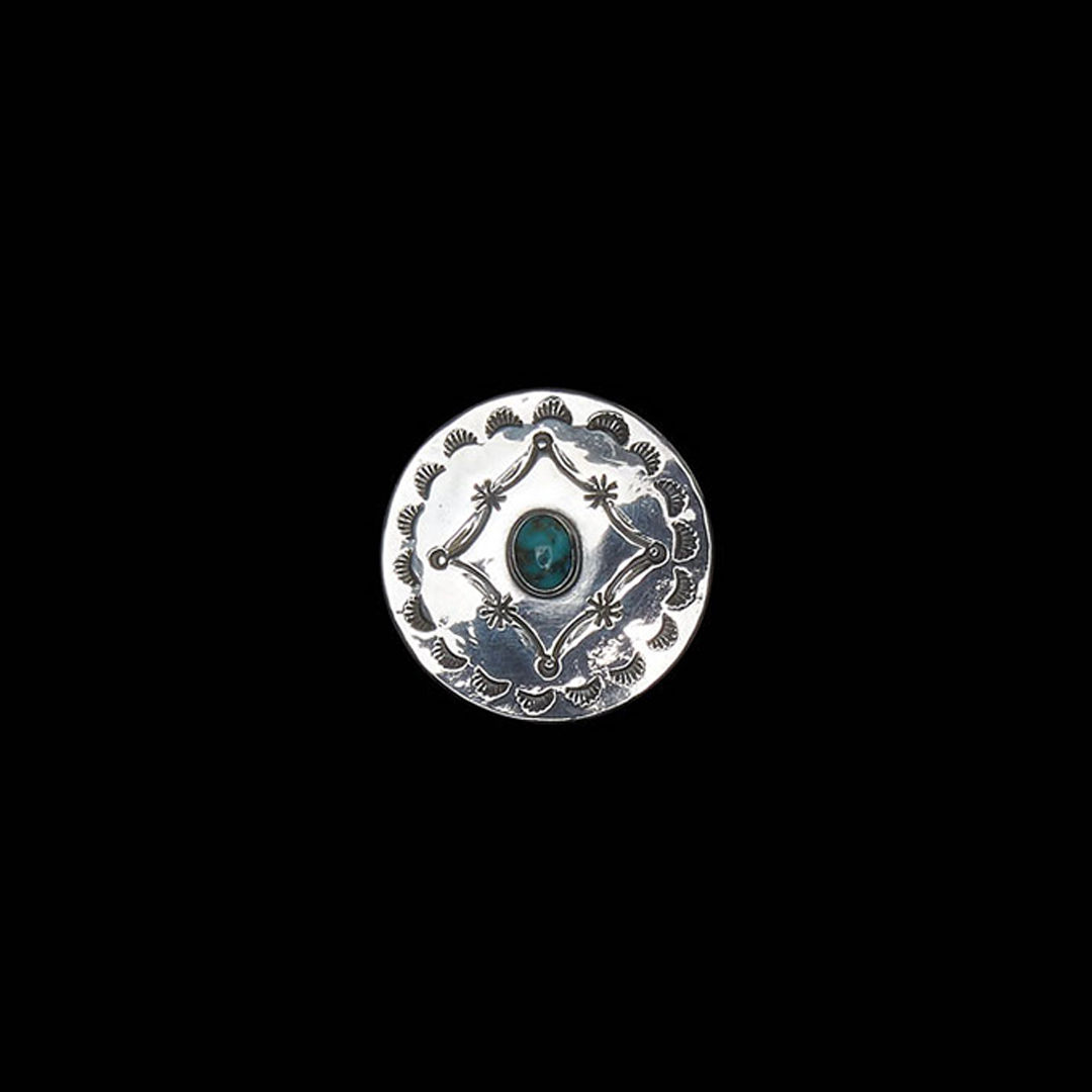 CIRCLE PIN (TURQUOISE)