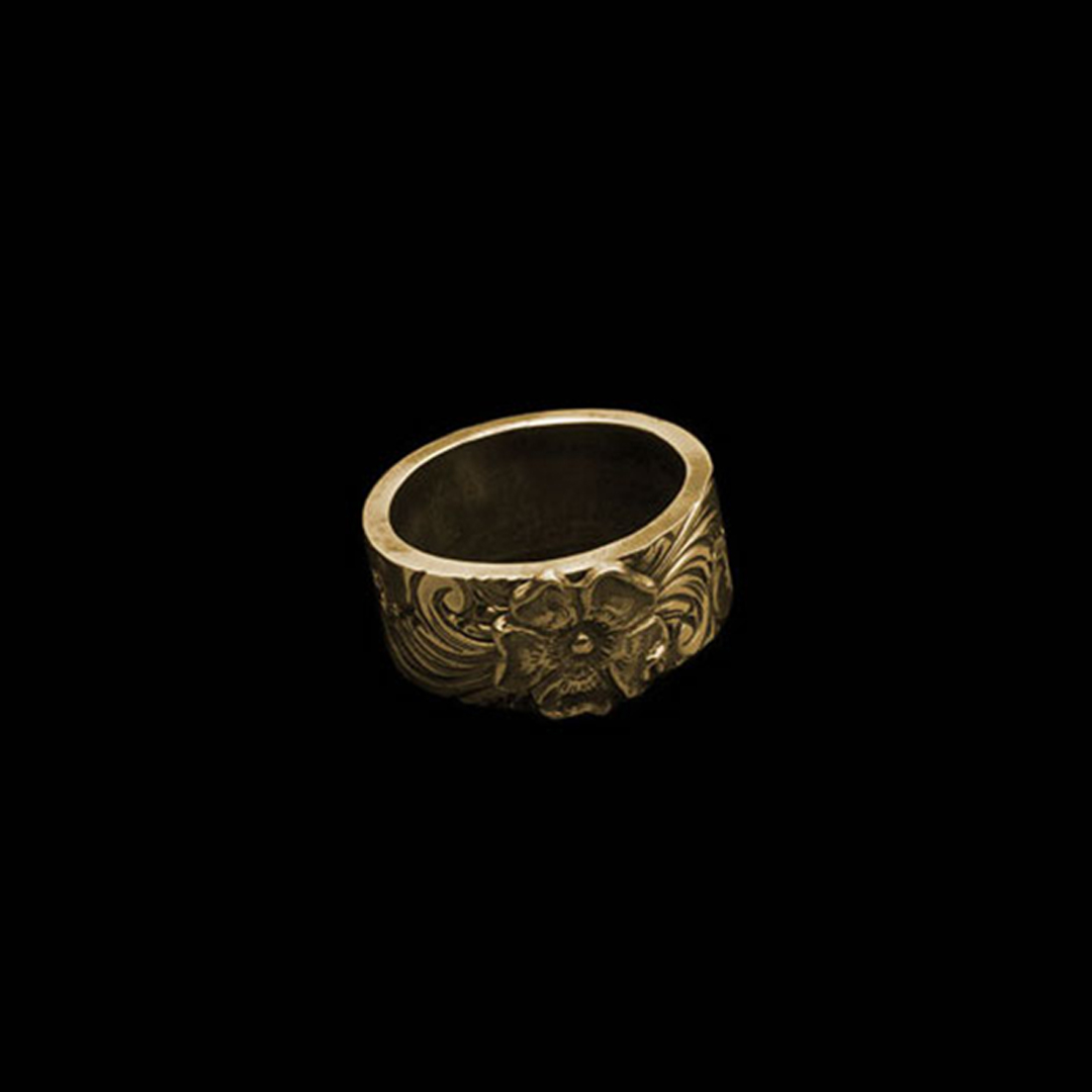 18K GOLD KARAKUSA ROSE RING No. 55 (10mm)