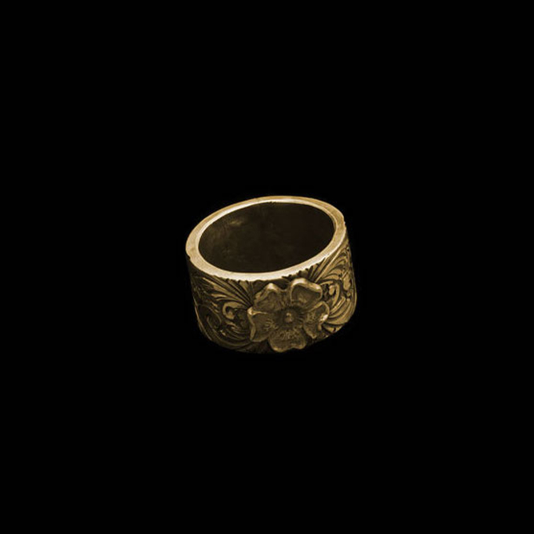 18K GOLD KARAKUSA ROSE RING No. 56 (12mm)