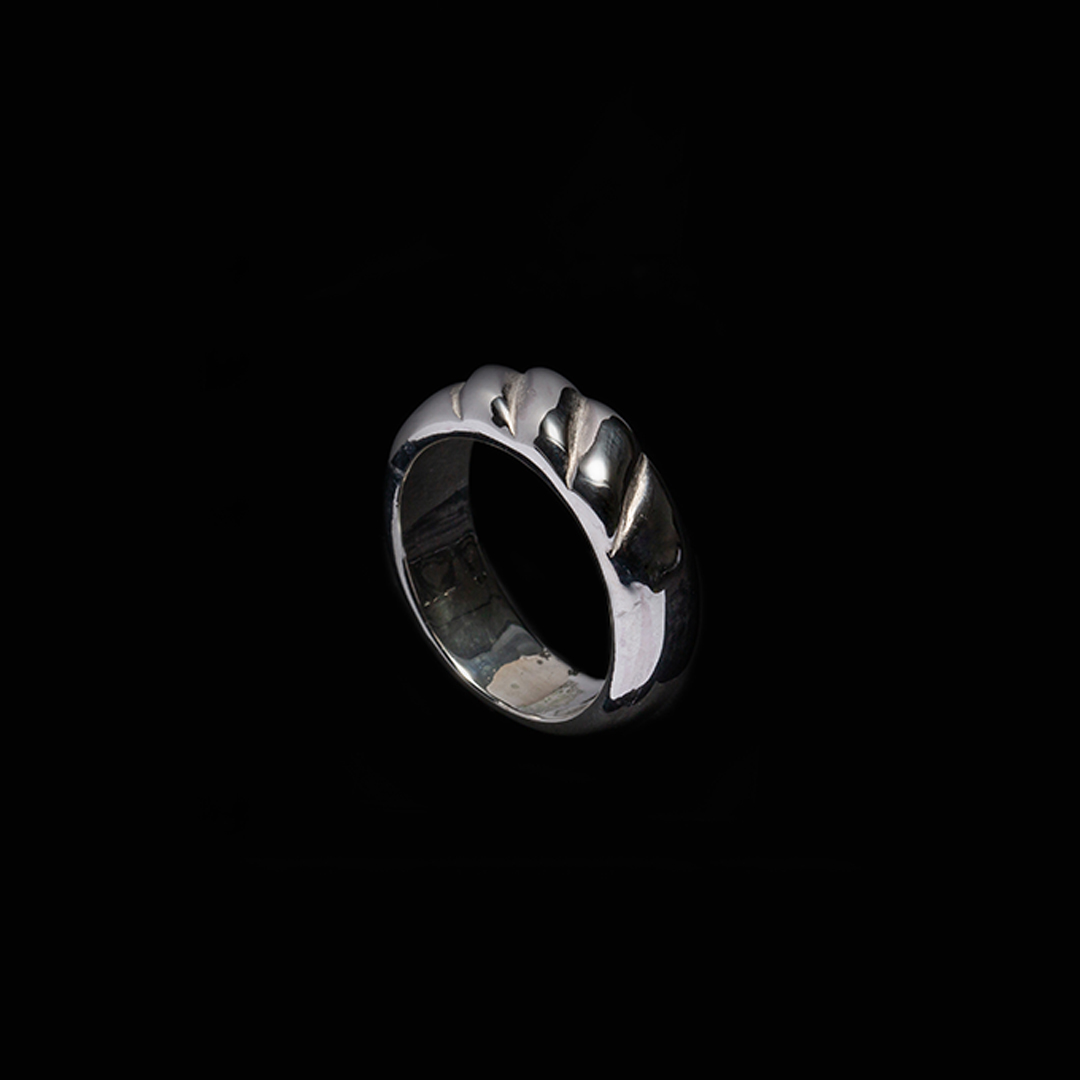 WAVE SHAPE RING (WIDE)